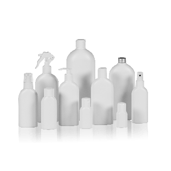Basic Oval Bottle HDPE White