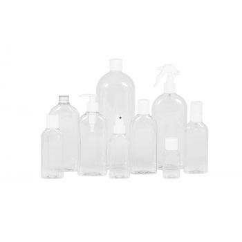 Basic Oval Bottle PET Transparent